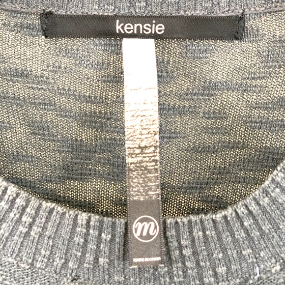 KENSIE | Vintage Gray Batwing Casual Knit Sweater - Picture 3 of 7